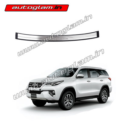 AGTF15RBP, REAR BUMPER CHROME PLATE FOR TOYOTA FORTUNER 2016+ MODELS