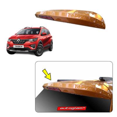 Roof Spoiler with LED Light for Renault Triber, Color - FIERY RED, AGRTRSFR