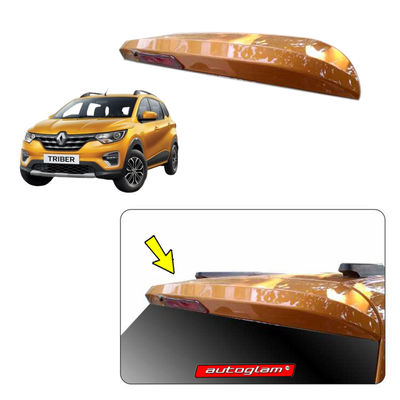 Roof Spoiler with LED Light for Renault Triber, Color - METAL MUSTARD, AGRTRSMM