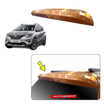 Roof Spoiler with LED Light for Renault Triber, Color - MOONLIGHT SILVER, AGRTRSMS