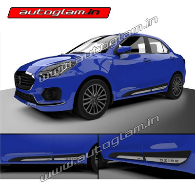 Maruti Suzuki Swift Dzire 2017+ Side Cladding, Set of 4, AGMSSD17SC