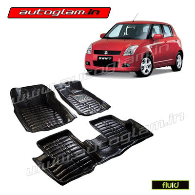 AGMSS30BL, 5D MATS FOR MARUTI SUZUKI SWIFT OLD MODEL, Color - BLACK, High Quality Product!