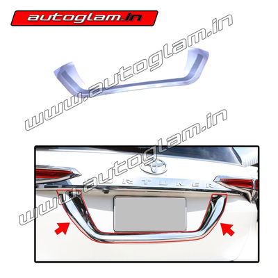 AGTF18TGC, CHROME TAIL GATE COVER FOR TOYOTA FORTUNER 2016+ MODELS