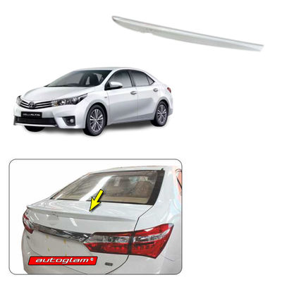  Lip Spoiler for Toyota Corolla Altis 2014-2017, Color - SUPER WHITE, AGTCA17LSSW