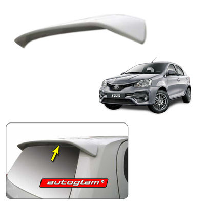 Roof Spoiler for Toyota Etios Liva 2016-2019, Color - SILVER MICA METALLIC, AGTEL19RSSMM