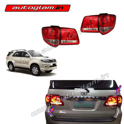 Toyota Fortuner 2012-15 Models Lexus Style LED Taillights, RED GLASS, AGTF241TL1