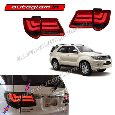 Toyota Fortuner 2012-15 LED Tail Lights Double Neon Line, Set of 2 (Right & Left) AGTF240TL