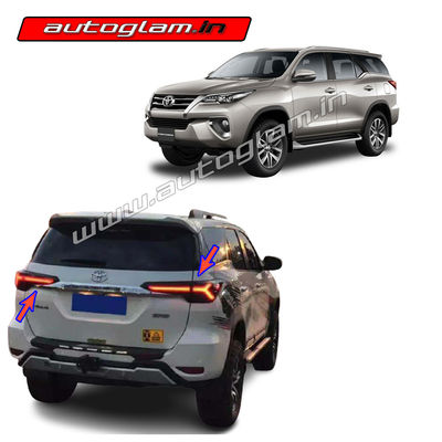 Toyota Fortuner 2016-20 URUS Style LED Tail Lights, Set of 2 (Right & Left), AGTF803LT