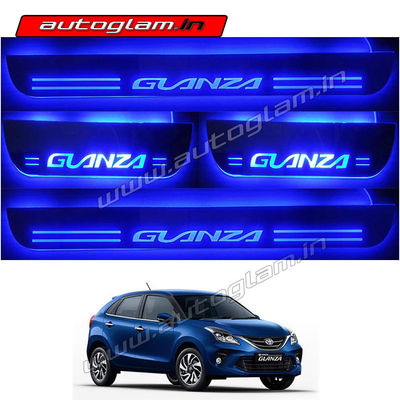 Toyota Glanza Door Blue LED Sill Plates-Set of 4 Pcs, AGTG58DSP