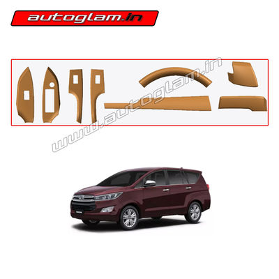 Toyota Innova Crysta 2017+ Wooden Interior Kit, Set of 8 Pcs, AGTI536WK