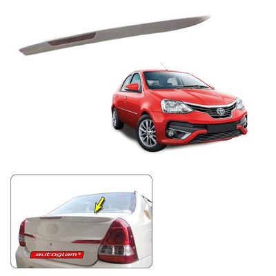 Lip Spoiler with Reflector for Toyota Etios 2019-2020 Models, Color - VERMILLION RED, AGTE19LSVR
