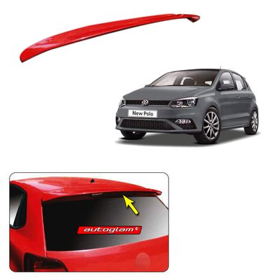 Roof Spoiler for Volkswagen Polo, Color - CARBON STEEL, AGVWPRSCS