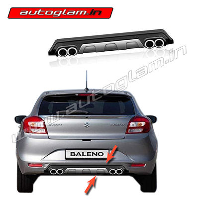 Maruti Suzuki Baleno 2015+ Rear Bumper Diffuser New Design, AGMSB604RD