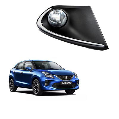 Maruti Suzuki Baleno Car Fog Lamp kit full set Chrome 55W, AGMSB420FL