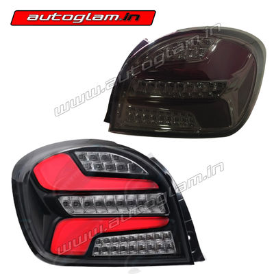 Maruti Suzuki Baleno 2015-2020 LED Tail Lights - Smoke Glass, AGMSB619S