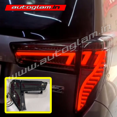 Toyota Innova Crysta 2016-2020 Audi Q8 Design LED Tail Lights,Smoke Glass, AGTICQ8303TL