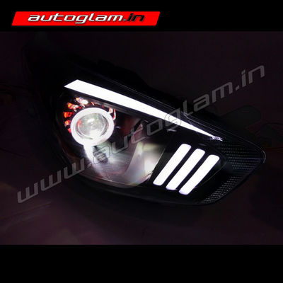 Ford Figo 2015+ Models Mustang Style Projector Headlights,  AGFF912M