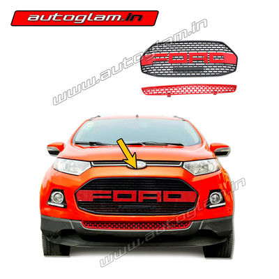 Ford Ecosport 2013-2017 Front Grill, Colour Red With stylish Design, AGFE303G