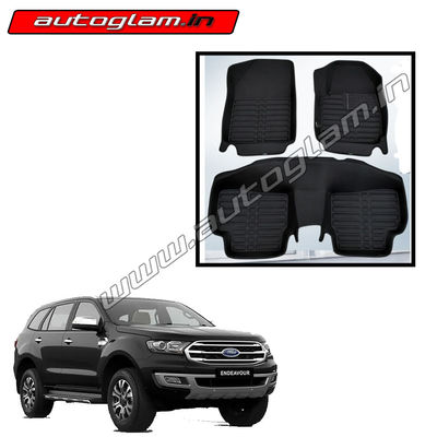 Ford Endeavour 5D Mats with Velcro, AGFEEMWV36