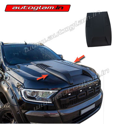 Ford Endeavour 2016-18 Bonnet Scoop, Color - MATT BLACK, AG77BCFEN