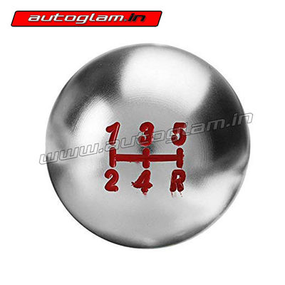 Universal Full Chrome Metal Transmission Shifting Gear Knob, Gear Shift, AGUFCTSKS