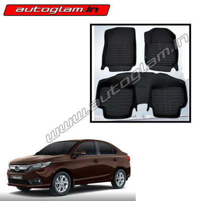 Honda Amaze 5D Mats with Velcro, AGHAEMWV42