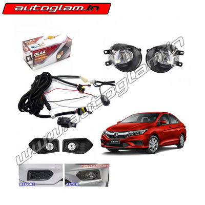 Honda City 2017 Fog Lamps with wiring Kit & SWITCH, AGHCFLWK33