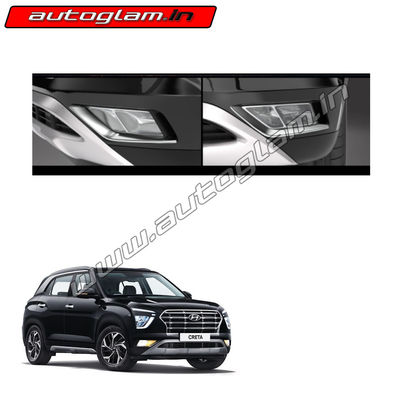 Hyundai Creta 2020 Chrome Fog Lamp Covers, AGHCCFLC55