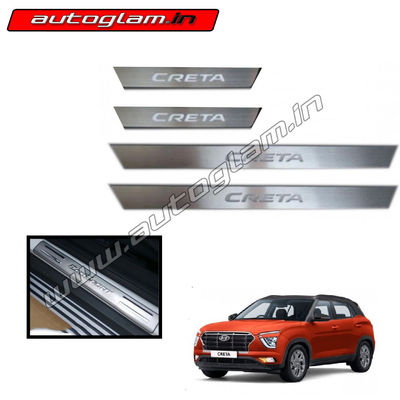 Hyundai Creta 2020 Door Sill Plates, Set of 4 X Pcs, AGHCDSPN61