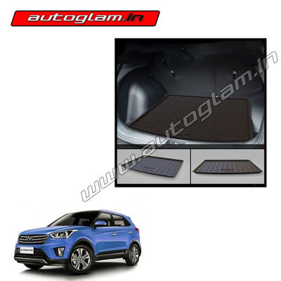 Hyundai Creta Rubber PVC Cargo Trunk Boot Dicky Mats, AGHCRCTM17