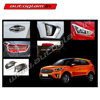 Hyundai Creta 2015-17 Chrome Combo, Set of 6 X Pcs, AGHCCCLK28