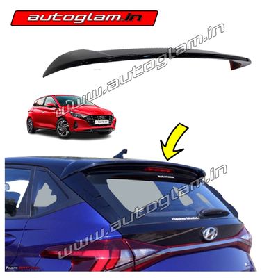 Roof Spoiler for Hyundai i20 2020+ all Models, without LED Color-Gloss Black, AGRi20TGGBS