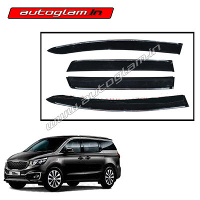 Kia Carnival Chrome Line Door Visor, Set of 4 Pcs, AGKC16CDV