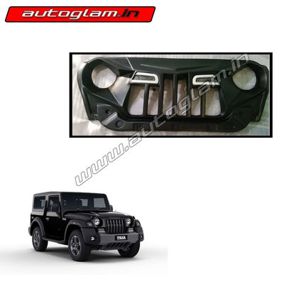 Mahindra Thar 2020 Batman Front Grill with Sequential DRL, AGMTBFGS08