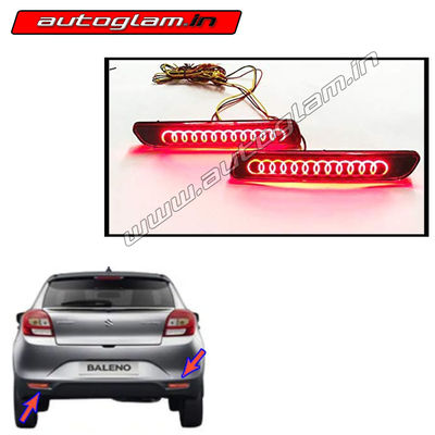 Maruti Suzuki Baleno LED Rear Reflector Light, Set of 2 X Pcs AGMSLEDR39