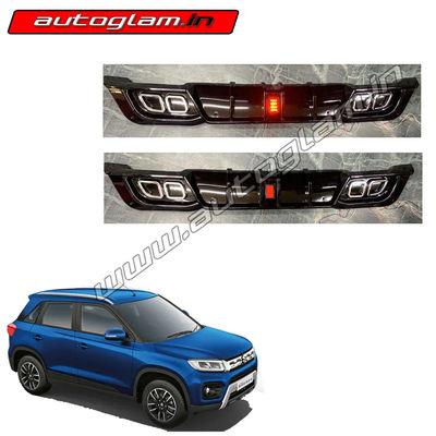 Maruti Suzuki Brezza Rear Bumper Diffuser with Centre Light, AGMSBMFR581