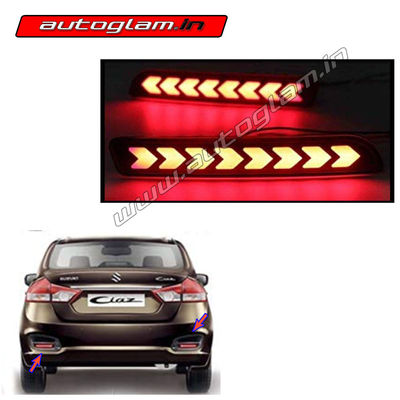 Maruti Suzuki Ciaz LED Rear Reflector Light, Set of 2 X Pcs AGMSLEDR12