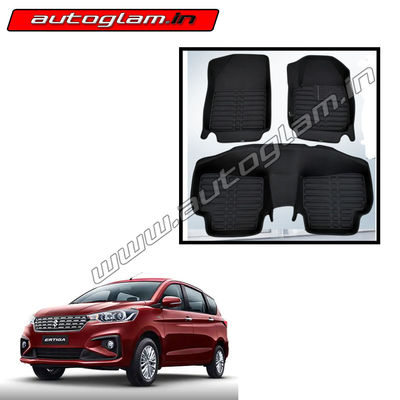 Maruti Suzuki Ertiga 5D Mats with Velcro, AGMSEMWV34