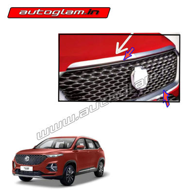 MG Hector Chrome Garnish Bonnet Steamer, AGMGHCBS