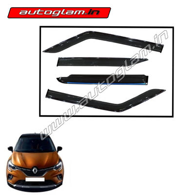 Renault Captur Chrome Line Door Visor / Wind Visor, Set of 4 Pcs, AGRC36CLD