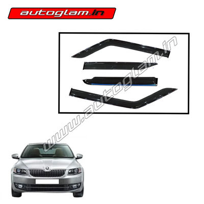 Skoda Octavia Chrome Line Door Visor / Wind Visor, Set of 4 Pcs, AGSO38VDL