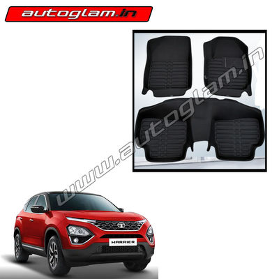 Tata Harrier 5D Mats with Velcro, AGTHDMWV33