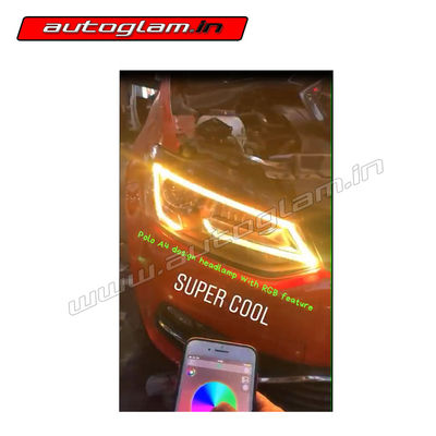 Volkswagen Polo  RGB DRL Projector Head Lamp, AGPVHL569