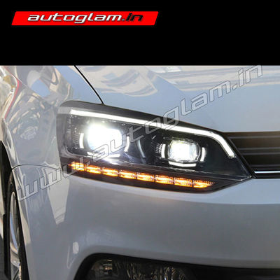 volkswagen polo projector headlight