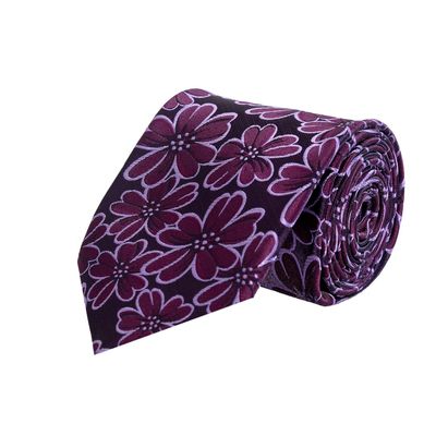 Tiekart men purple floral  tie