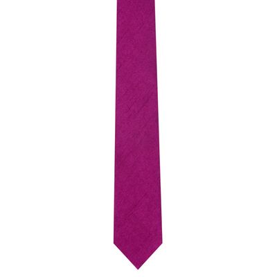 Tiekart men purple plain solids  skinny slim tie