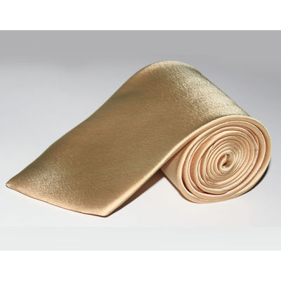 Tiekart men beige plain solids tie