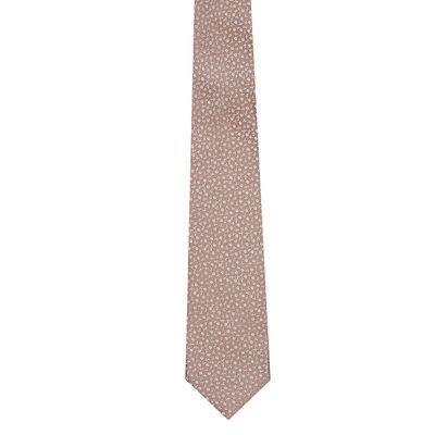 silver  silk floral paisley 5fold ties for men