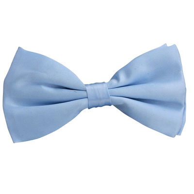 Tiekart men blue plain solids  double bow tie