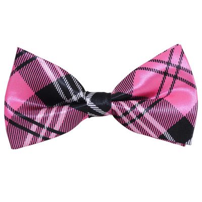 Tiekart men multi checkered double bow tie